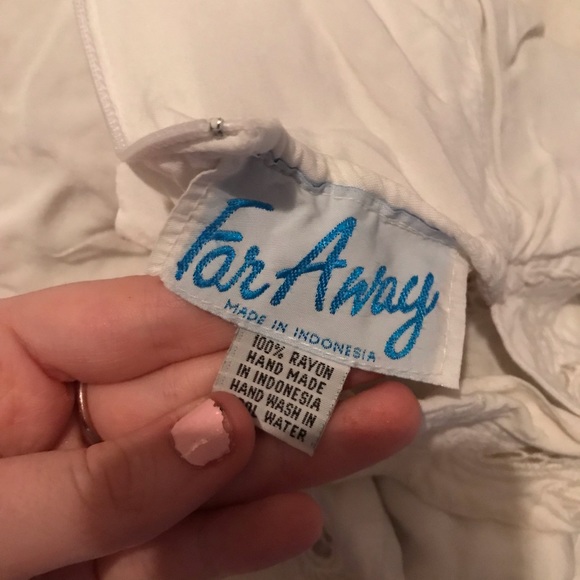 Women’s White Lace Dress With Waist Tie - Picture 10 of 11